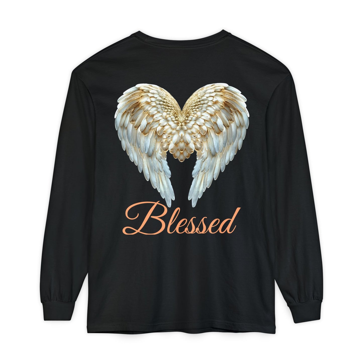 Blessed Angel Wing Long Sleeve T-Shirt