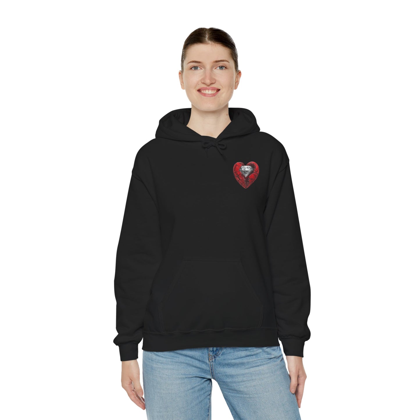 Diamond Heart Hooded Sweatshirt