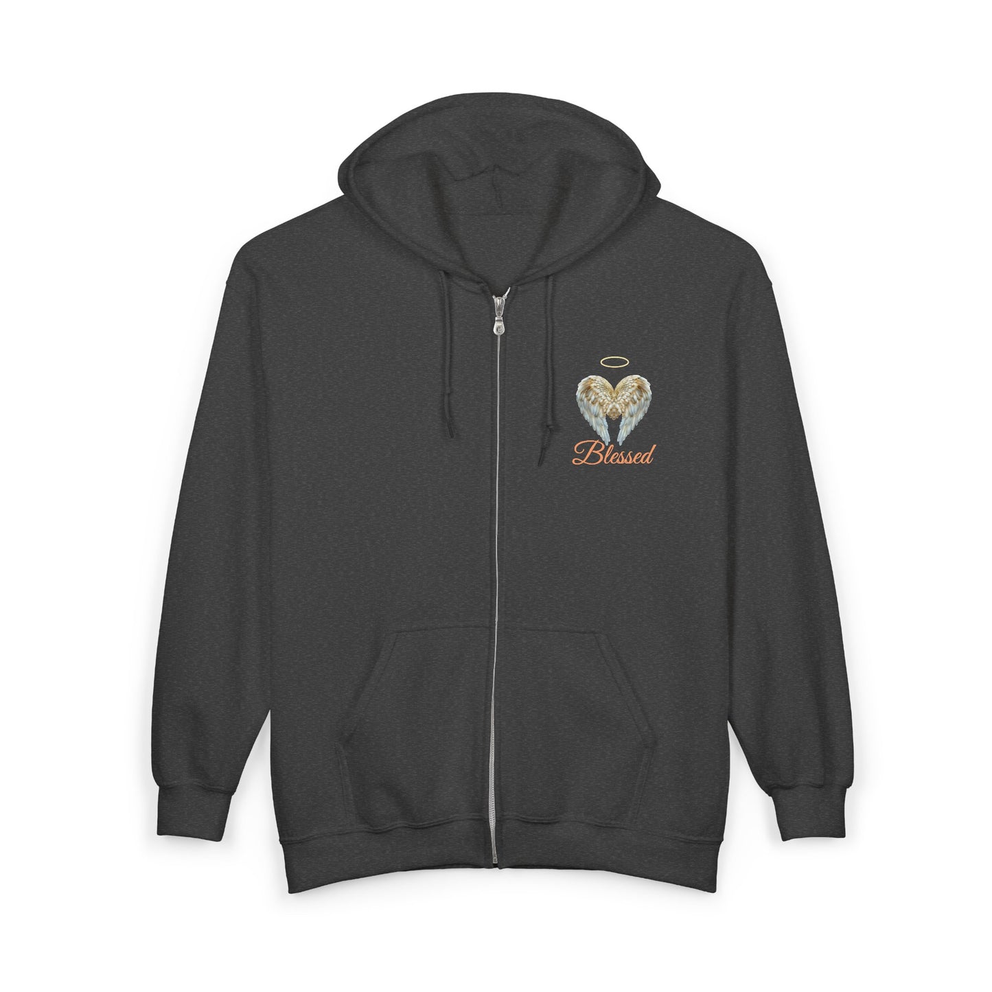 Blessed Angel Wing  Full Zipper Hoodie