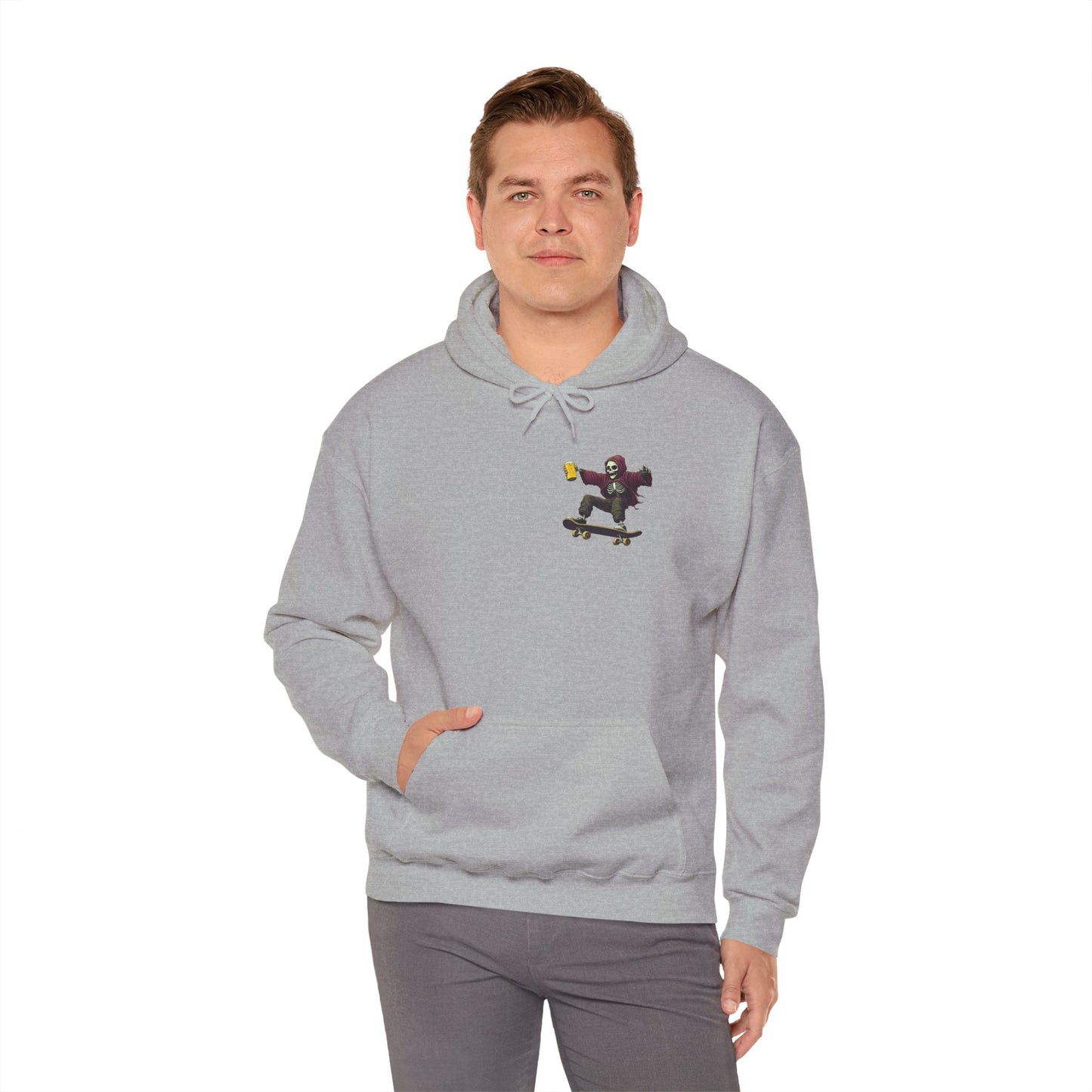 Skateboard Skeleton Hooded Sweatshirt