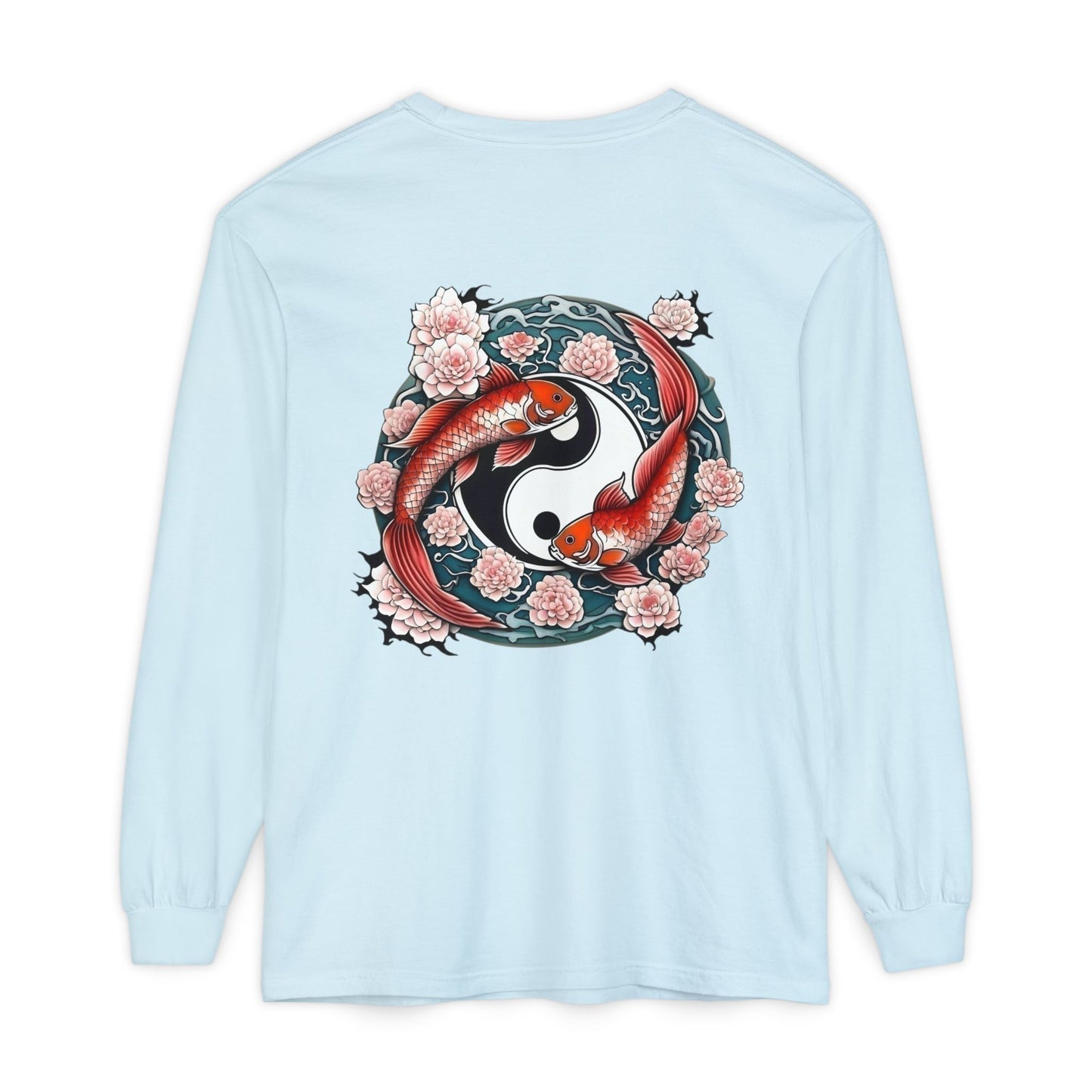 Koi Fish Yin Yang Long Sleeve T-Shirt