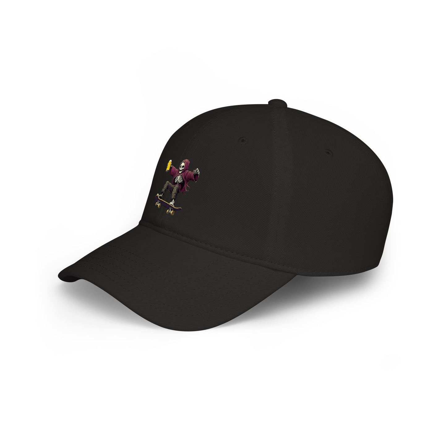 Skateboard Skeleton Baseball Cap