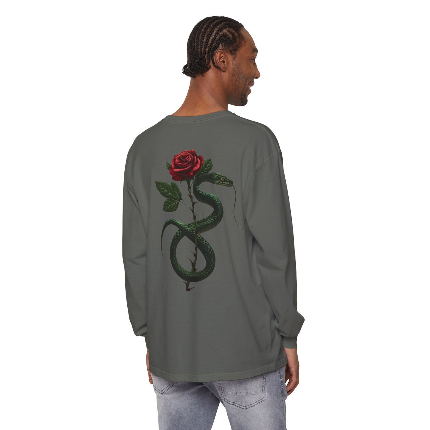 Snake Rose Long Sleeve T-Shirt