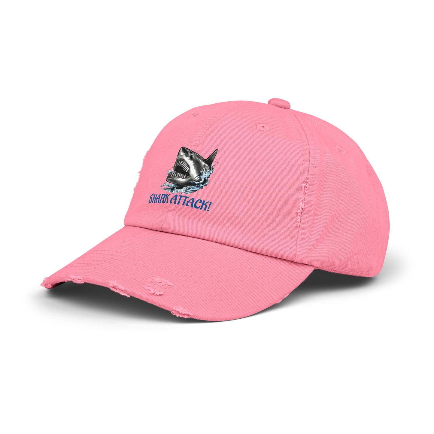 Shark Attack Distressed Cap