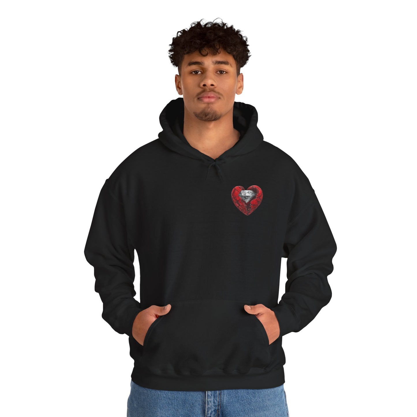 Diamond Heart Hooded Sweatshirt