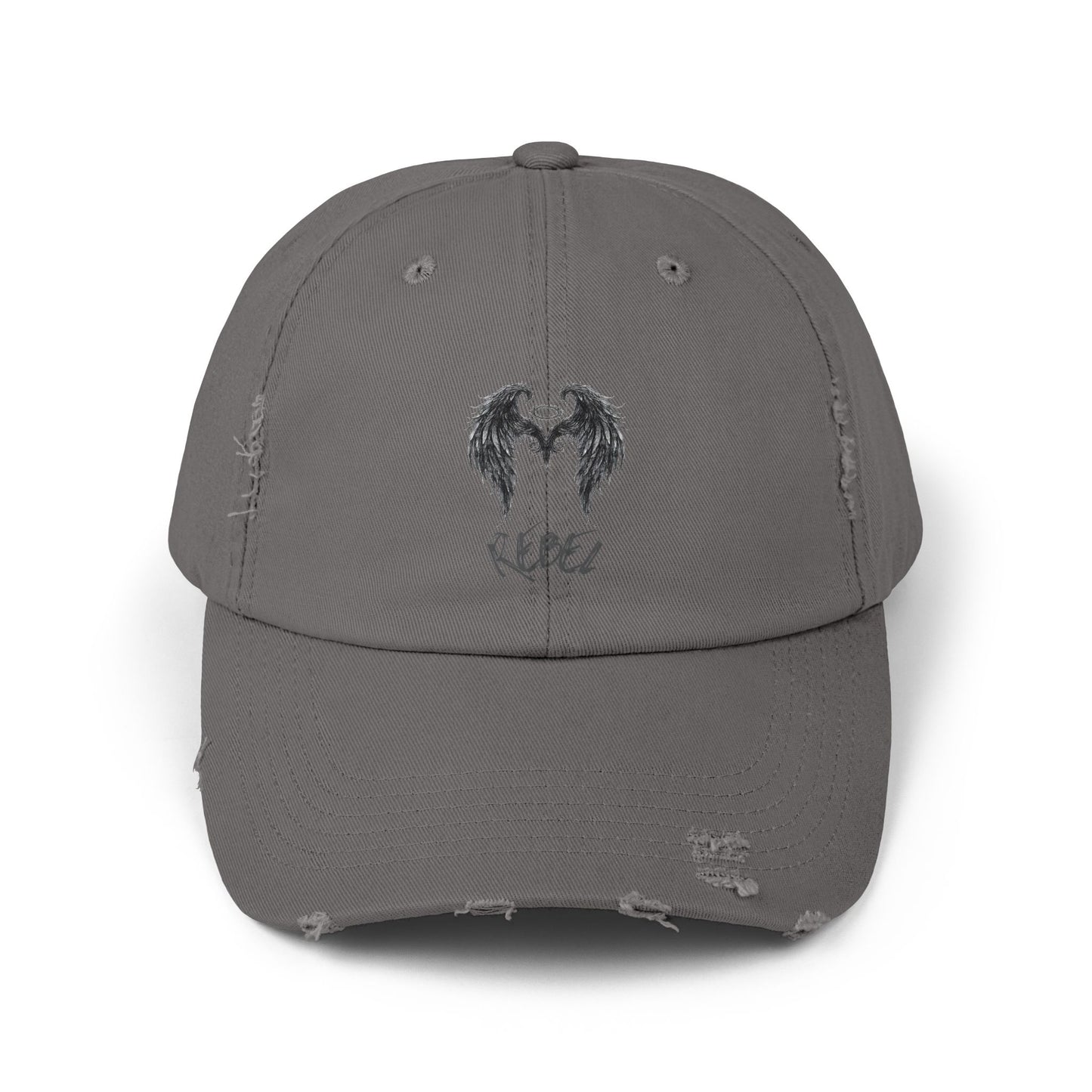 Rebel Wing Distressed Cap
