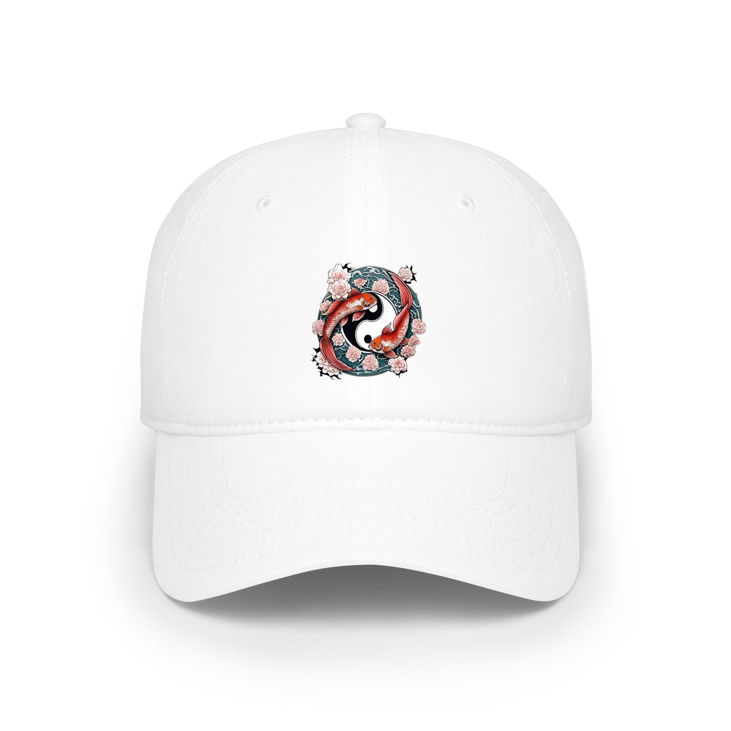 Koi Fish Yin Yang Baseball Cap