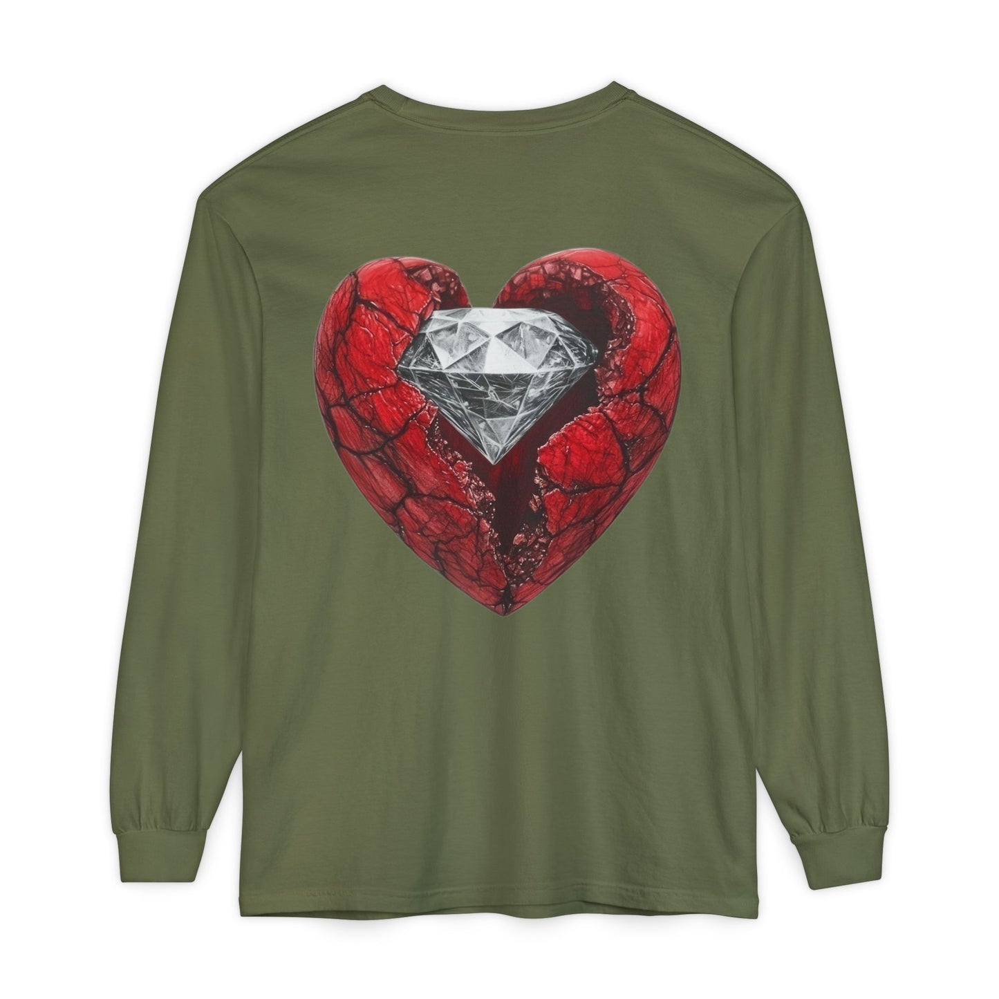 Diamond Heart Long Sleeve Tee