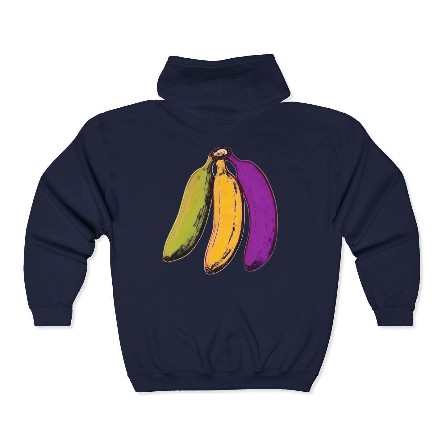 Tropical Bananas Full Zipper Hoodie