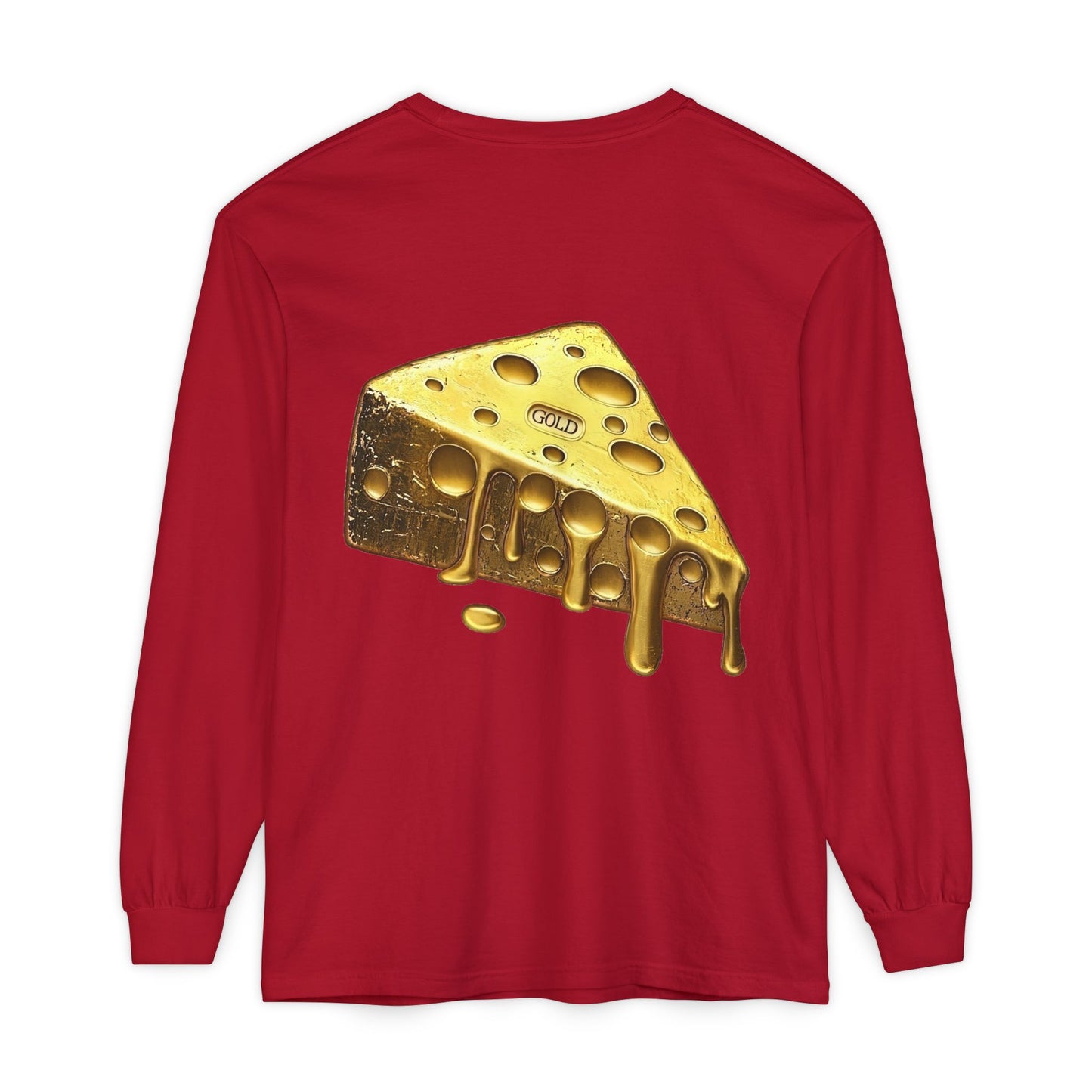 Gold Cheese Long Sleeve Tee