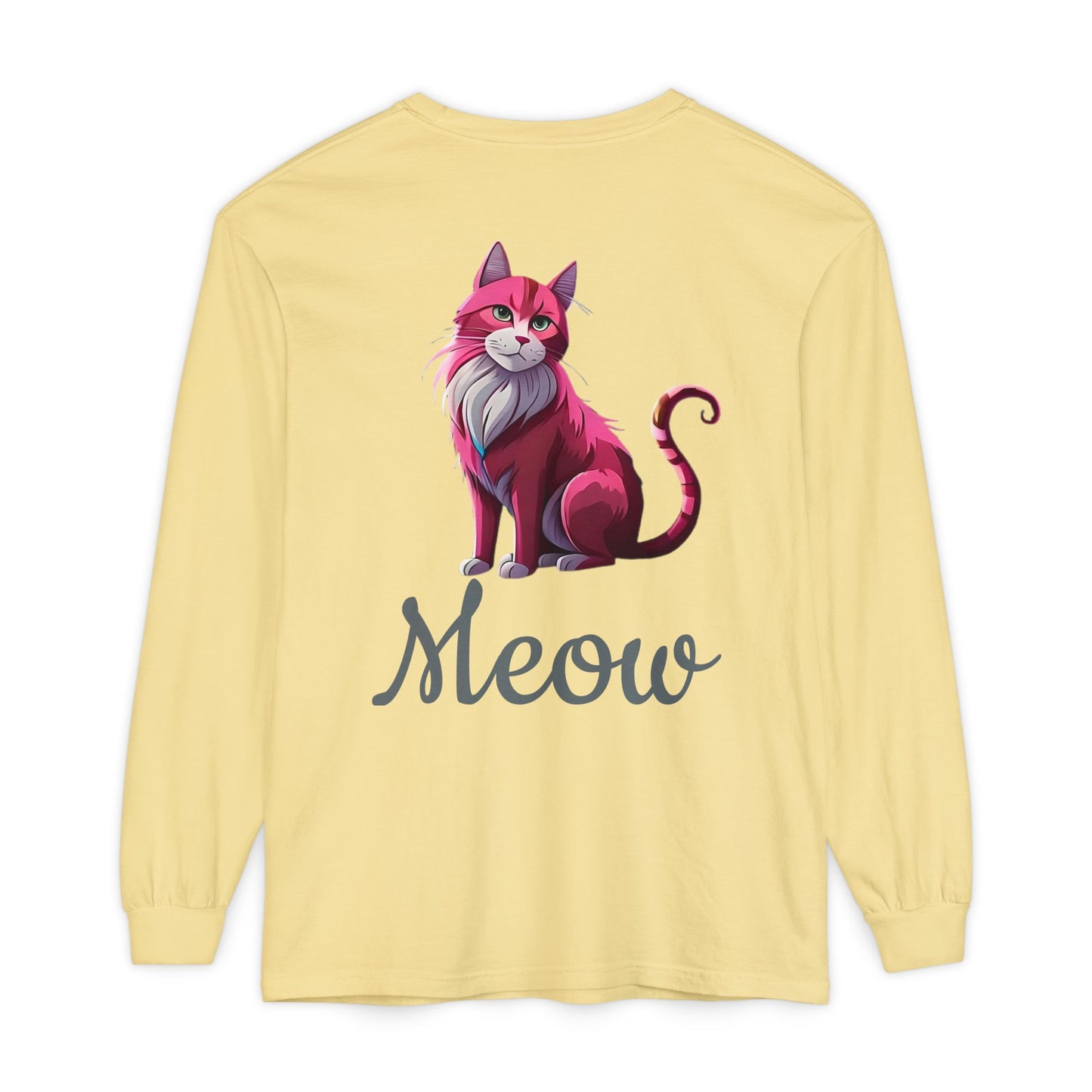 Pink Cat Long Sleeve Tee