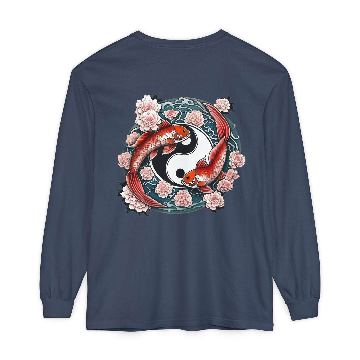 Koi Fish Yin Yang Long Sleeve T-Shirt