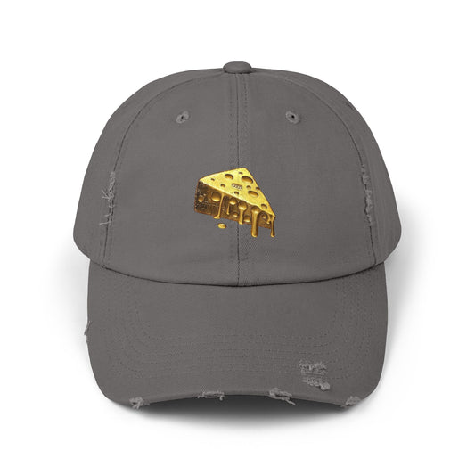 Gold Cheese Distressed Cap