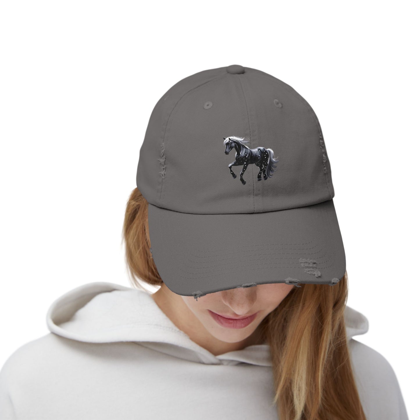 Stars Horse Distressed Cap