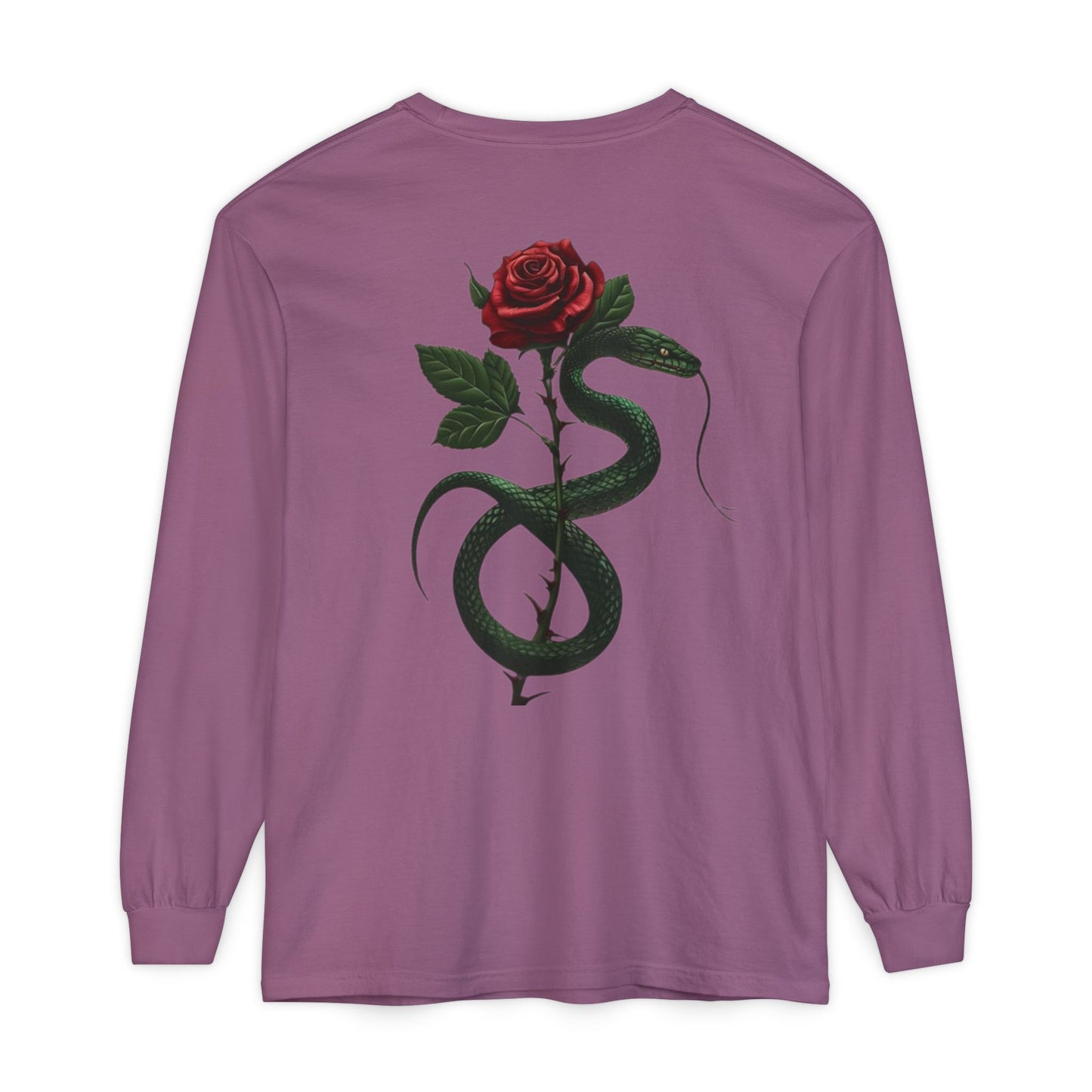 Snake Rose Long Sleeve T-Shirt