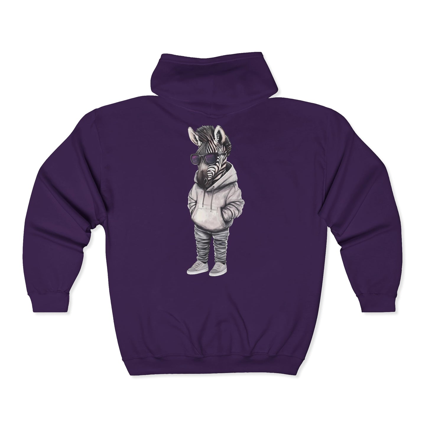 Chill Zebra Full Zipper Hoodie